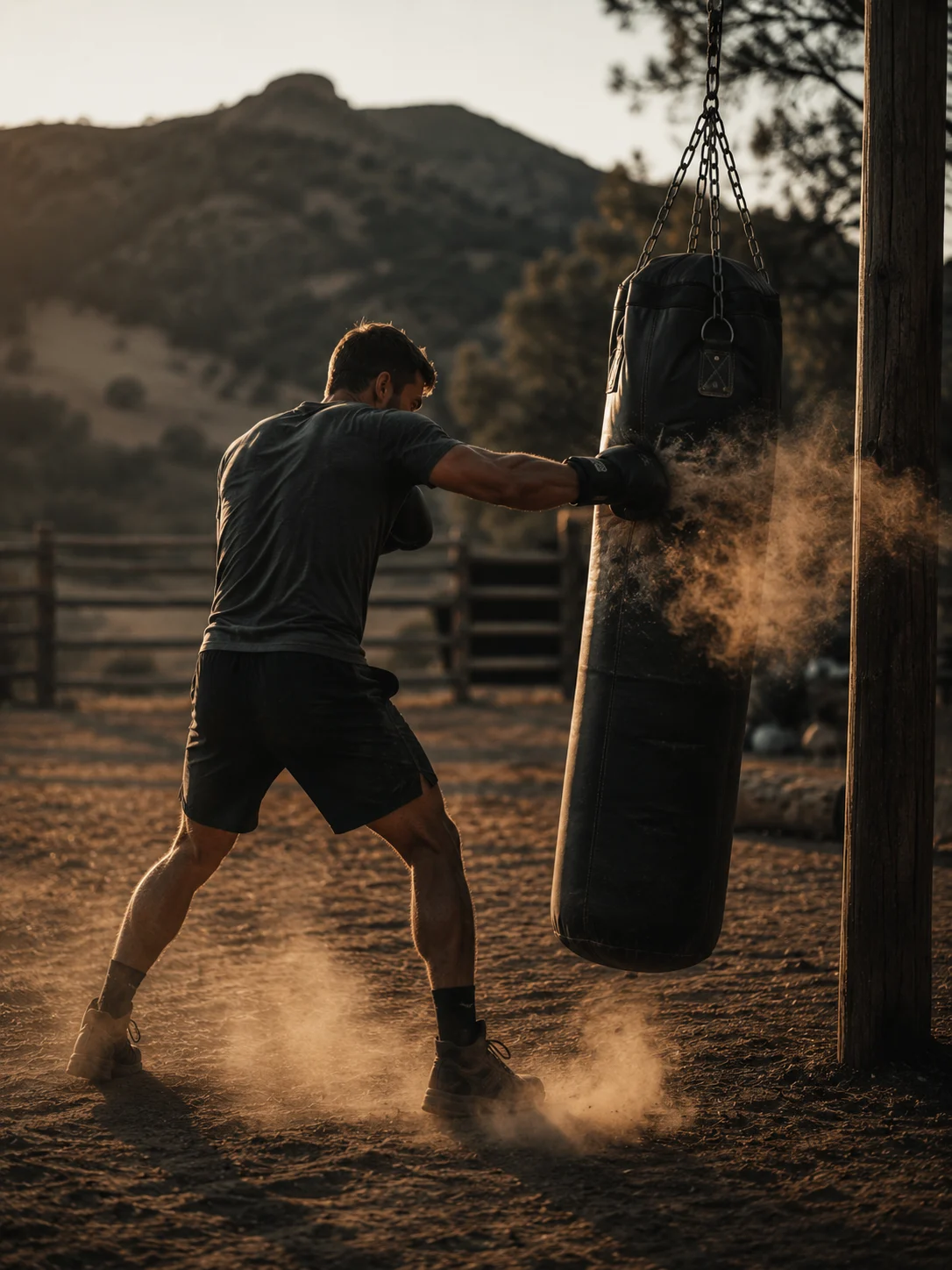 Outdoor training at a men's retreat in San Diego